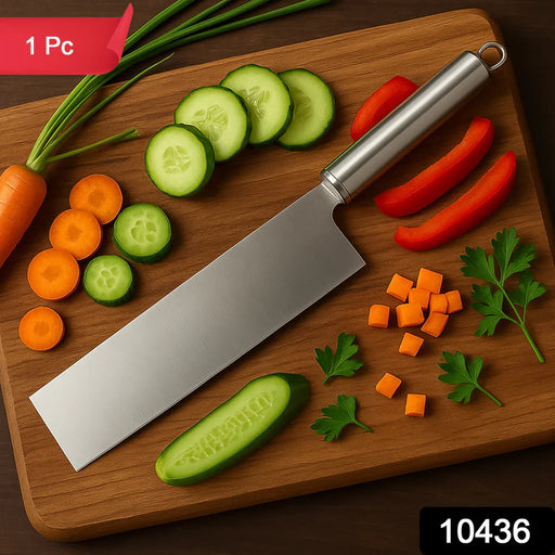 High-Quality Stainless Steel Vegetable Cleaver – 1 Piece