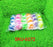 Compact hanging loofah body scrubber, set of 6, for easy skin exfoliation.