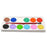 Watercolor kit with 12 shades and brush.