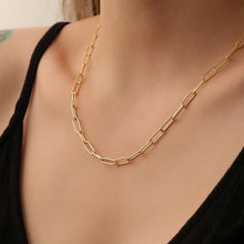 Minimal Paperclip Chain Link Necklace