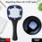 Illuminated magnifier for reading and inspection