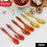 Silicone Kitchen Utensil Set - 6-Piece Heat-Resistant Non-Stick Cooking Spoons