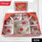 Rose glass Multipurpose Pudding / Dessert / Ice Cream Bowl Set for Home use, Home & Kitchen Serving Bowl for Sundae, Sweets, Snacks, Fruit, Pudding, Nuts or Dip, Serving Bowls 6 Medium & 1 Big Bowl (Set of 7 pc)