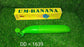 Compact foldable umbrella, banana shape, stylish design.