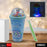 Glitter unicorn sipper with LED light and straw