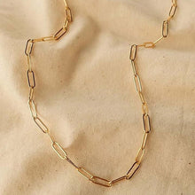 Minimal Paperclip Chain Link Necklace