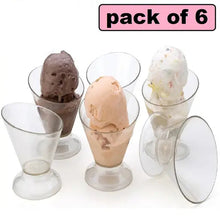 Unbreakable Plastic Dessert Bowls – Ideal for Ice Cream, Pudding & Sweets | Stylish Design | Pack of 6