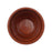 Side view of 8-inch brown plastic garden pot