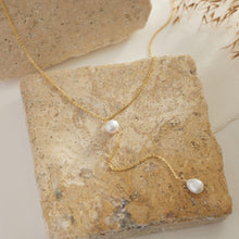 Elegant Pearl Lariat Necklace