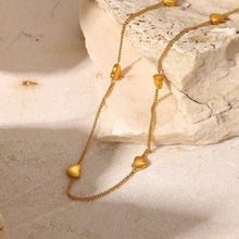 Dainty Golden Heart Chain Necklace