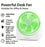 Portable Desk Fan with Light & 3 Speed Modes