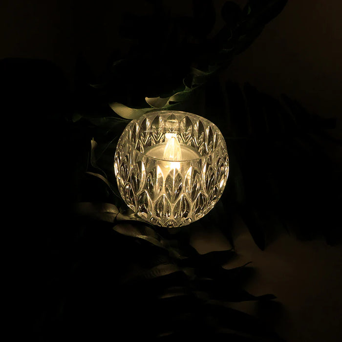 Set of 12 Crystal Style LED Decorative Lamps / Candle