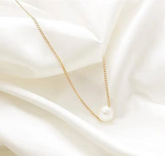 Micro Golden Plated Ball Pendant Necklace