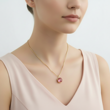 Square Diamond Pendant Necklace