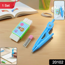 Premium Kids Plastic Drawing Compass Geometry Set (1 Set)