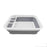 Collapsible silicone dish drying rack with utensil storage holder