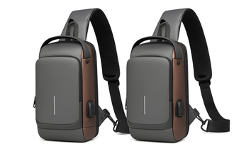 USB Charging Anti-Theft Shoulder Sling – Waterproof Sports Backpack