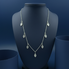 Leaf Charm Necklace in Sterling Silver