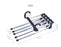 Adjustable hanger for trousers, designed for easy and efficient use