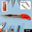Plastic cutter with precision knife and plastic cutting blade