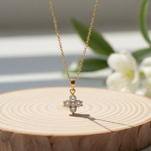 Elegant 4-Stone Pendant Necklace
