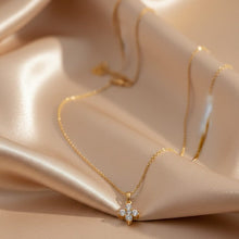 Elegant 4-Stone Pendant Necklace