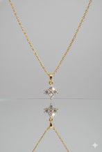 Elegant 4-Stone Pendant Necklace