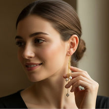 Elegant 3-Pearl Drop Earrings