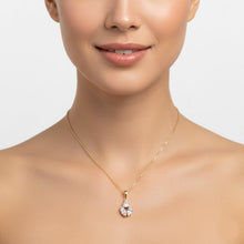 Elegant 3-Stone Pendant Necklace