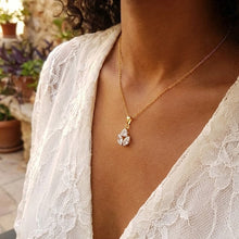 Elegant 3-Stone Pendant Necklace
