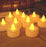White LED tealight candles for festivals, 24 pcs