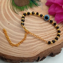 Evil Eye With Black Pearl Bracelet