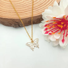 Pretty Butterfly  Charm Pendant Necklace