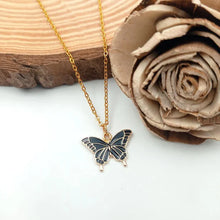 Pretty Butterfly  Charm Pendant Necklace