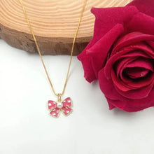 Pretty Pookie Bow Pendant Necklace