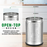 Stainless Steel Perforated Office Dustbin – Round, Pack of 1